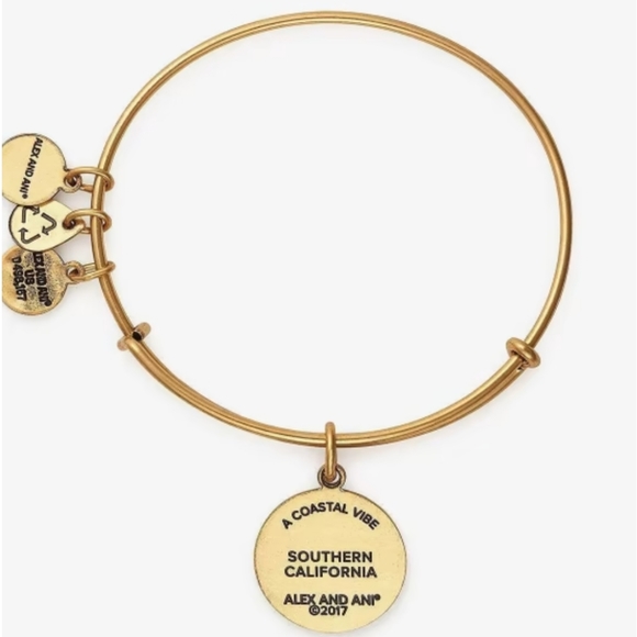 Alex and Ani SoCal Charm Bangle Bracelet | Rafaelian Gold | NWT| California - Picture 3 of 3